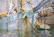 John Singer Sargent In a Levantine Port (mk18) oil